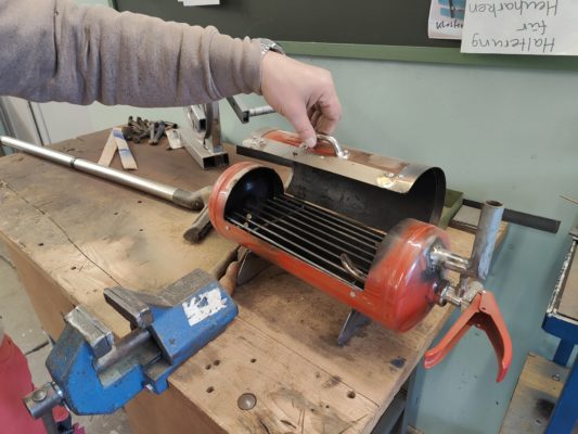 Feuerlöscher-Grillrost